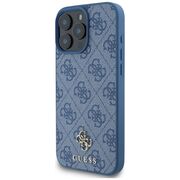 Husa premium pentru  iPhone 16 Pro Max compatibila MagSafe Guess Luxury Series - Albastru