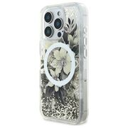 Husa premium pentru  iPhone 16 Pro Max compatibila MagSafe Guess Luxury Series - Bej