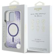 Husa premium pentru  iPhone 16 Pro Max compatibila MagSafe Guess Luxury Series - Mov