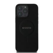 Husa premium pentru  iPhone 16 Pro Max compatibila MagSafe Guess Luxury Series - Negru denim