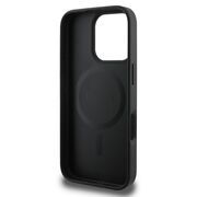 Husa premium pentru  iPhone 16 Pro Max compatibila MagSafe Guess Luxury Series - Negru