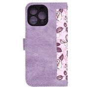 Husa tip carte pentru  iPhone 16 Pro Max, functie stand si port carduri, Mov