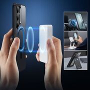 Husa premium pentru  Samsung Galaxy S25+ compatibila MagSafe ESR - Classic Hybrid HaloLock - Transparent Negru