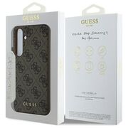 Husa premium pentru  Samsung Galaxy S24 FE Guess Elegance Series - Maro