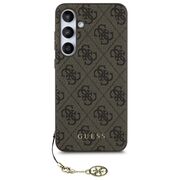 Husa premium pentru  Samsung Galaxy S24 FE Guess Elegance Series - Maro
