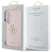 Husa premium pentru  Samsung Galaxy S25 Guess Elegance Series - Roz neon