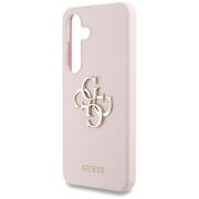 Husa premium pentru  Samsung Galaxy S25 Guess Elegance Series - Roz neon
