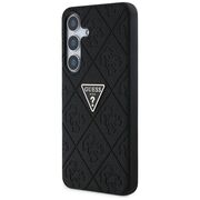 Husa premium pentru  Samsung Galaxy S25 Guess Elegance Series - Negru