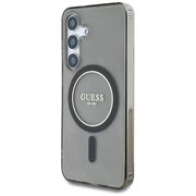 Husa premium pentru  Samsung Galaxy S25 compatibila MagSafe Guess Luxury Series - Gri