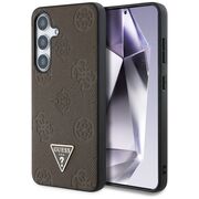 Husa premium pentru  Samsung Galaxy S25 compatibila MagSafe Guess Luxury Series - Maro inchis