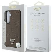 Husa premium pentru  Samsung Galaxy S25 compatibila MagSafe Guess Luxury Series - Maro inchis