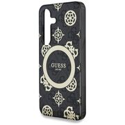 Husa premium pentru  Samsung Galaxy S25 compatibila MagSafe Guess Luxury Series - Negru denim
