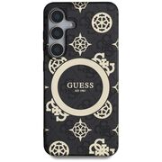 Husa premium pentru  Samsung Galaxy S25 compatibila MagSafe Guess Luxury Series - Negru denim