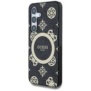 Husa premium pentru  Samsung Galaxy S25 compatibila MagSafe Guess Luxury Series - Negru denim