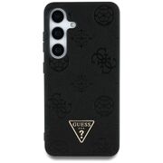 Husa premium pentru  Samsung Galaxy S25 compatibila MagSafe Guess Luxury Series - Negru