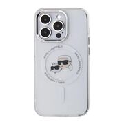Husa premium pentru  iPhone 14 Pro  Karl Lagerfeld compatibila Magsafe - Alb
