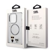 Husa premium pentru  iPhone 14 Pro  Karl Lagerfeld compatibila Magsafe - Clear