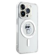 Husa premium pentru  iPhone 14 Pro  Karl Lagerfeld compatibila Magsafe - Clear