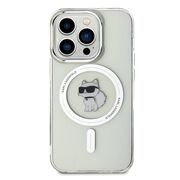 Husa premium pentru  iPhone 14 Pro  Karl Lagerfeld compatibila Magsafe - Clear