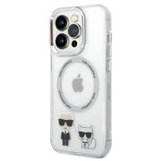 Husa premium pentru  iPhone 14 Pro  Karl Lagerfeld compatibila Magsafe - Clear