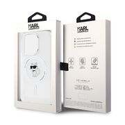Husa premium pentru  iPhone 14 Pro  Karl Lagerfeld compatibila Magsafe - Clear