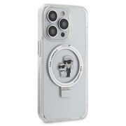 Husa premium pentru  iPhone 14 Pro  Karl Lagerfeld compatibila Magsafe - Ice