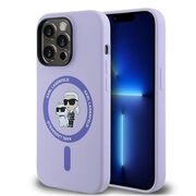 Husa premium pentru  iPhone 14 Pro  Karl Lagerfeld compatibila Magsafe - Mov