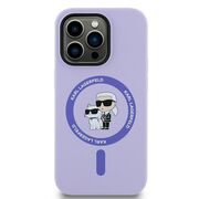 Husa premium pentru  iPhone 14 Pro  Karl Lagerfeld compatibila Magsafe - Mov