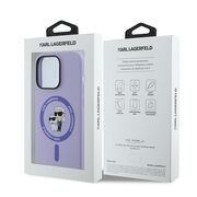 Husa premium pentru  iPhone 14 Pro  Karl Lagerfeld compatibila Magsafe - Mov