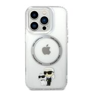 Husa premium pentru  iPhone 14 Pro  Karl Lagerfeld compatibila Magsafe - Transparent