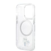 Husa premium pentru  iPhone 14 Pro  Karl Lagerfeld compatibila Magsafe - Transparent