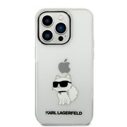 Husa premium pentru  iPhone 14 Pro  Karl Lagerfeld superior quality - Alb arctic