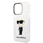 Husa premium pentru  iPhone 14 Pro  Karl Lagerfeld superior quality - Alb