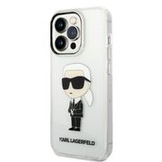 Husa premium pentru  iPhone 14 Pro  Karl Lagerfeld superior quality - Alb