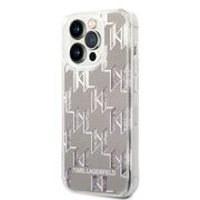 Husa premium pentru  iPhone 14 Pro  Karl Lagerfeld superior quality - Argintiu