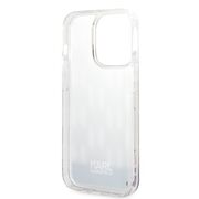 Husa premium pentru  iPhone 14 Pro  Karl Lagerfeld superior quality - Argintiu