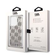 Husa premium pentru  iPhone 14 Pro  Karl Lagerfeld superior quality - Argintiu