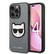 Husa premium pentru  iPhone 14 Pro  Karl Lagerfeld superior quality - Gri deschis