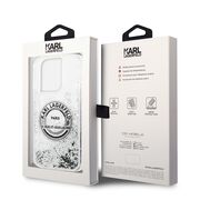 Husa premium pentru  iPhone 14 Pro  Karl Lagerfeld superior quality - Gri deschis