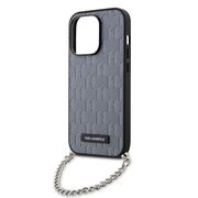 Husa premium pentru  iPhone 14 Pro  Karl Lagerfeld superior quality - Gri inchis