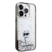 Husa premium pentru  iPhone 14 Pro  Karl Lagerfeld superior quality - Gri