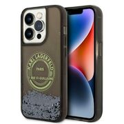 Husa premium pentru  iPhone 14 Pro  Karl Lagerfeld superior quality - Maro deschis