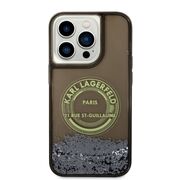 Husa premium pentru  iPhone 14 Pro  Karl Lagerfeld superior quality - Maro deschis