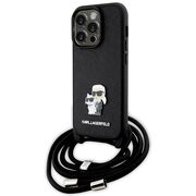 Husa premium pentru  iPhone 14 Pro  Karl Lagerfeld superior quality - Negru electric
