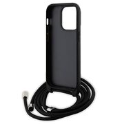 Husa premium pentru  iPhone 14 Pro  Karl Lagerfeld superior quality - Negru electric