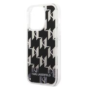Husa premium pentru  iPhone 14 Pro  Karl Lagerfeld superior quality - Negru gri