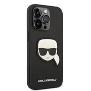 Husa premium pentru  iPhone 14 Pro  Karl Lagerfeld superior quality - Negru print