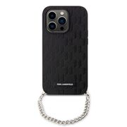 Husa premium pentru  iPhone 14 Pro  Karl Lagerfeld superior quality - Negru