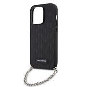 Husa premium pentru  iPhone 14 Pro  Karl Lagerfeld superior quality - Negru