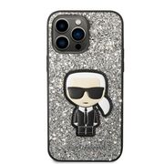 Husa premium pentru  iPhone 14 Pro Max Karl Lagerfeld superior quality - Argintiu